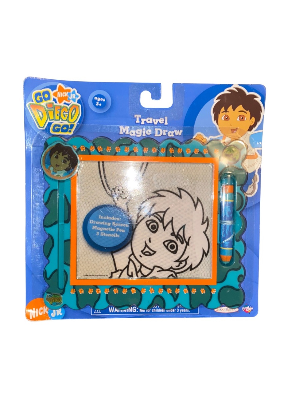 2006 Go Diego Go Travel Magic Draw Magnetic Drawing Board JAKKS Sealed NOS